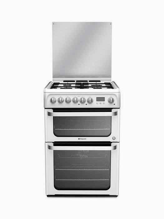 Hotpoint HUD61PS ULTIMA 60cm Freestanding Dual Fuel Cooker White