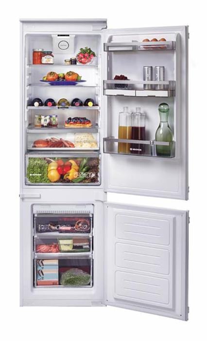 Hoover BHBF 172 NUK H-FRIDGE 500  246Litres *Frost Free* ( BHBF172NUK ) 70/30 Integrated Fridge Freezer White