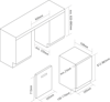 Caple Cleared Integrated Fridge White