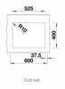Blanco SUBLINE 340-160-U Silgranit 1.5 Bowl Undermount Sink Jasmine