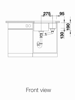 Blanco SUBLINE 340-160-U Silgranit 1.5 Bowl Undermount Sink Jasmine