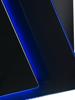 CATA UBHHH70BK 70cm Aurora Led Halo Angled Halo Glass Hood Black