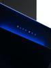 CATA UBHHH70BK 70cm Aurora Led Halo Angled Halo Glass Hood Black