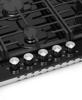 Montpellier MGH90BG 86cm Gas on Glass Gas Hob Black