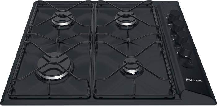 Hotpoint PAS 642 H BK NEWSTYLE ( PAS642HBK ) 60cm 4 Burner Gas Hob Black