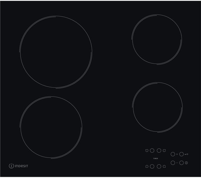 Indesit Aria RI 161 C 58cm ( RI161C ) Ceramic Hob Black