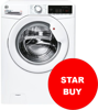 Hoover H3W 49TE/1-80 H-WASH 300 LITE ( H3W49TE ) 60cm 1400spin 9kg Freestanding Washing Machine White