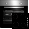 BEKO BSF210SX Large Capacity Oven and 4 Zone Ceramic Hob ( Oven and Hob Pack ) Stainless steel