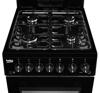BEKO KA52NEK 50cm Single Oven Eye Level Freestanding Gas Cooker Black