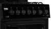 BEKO KA52NEK 50cm Single Oven Eye Level Freestanding Gas Cooker Black
