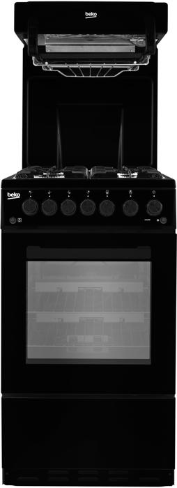 BEKO KA52NEK 50cm Single Oven Eye Level Freestanding Gas Cooker Black