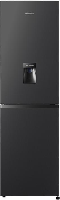 Hisense RB327N4WB1 276Litres Water Dispenser Non-Plumbed 55cm 50/50 Frost Free Freestanding Fridge-Freezer Black