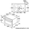 Bosch CMA583MS0B Serie | 4 Microwave with hot air 60 x 45cm 900W Built-in Microwave Stainless steel