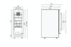 CATA UBWC300B.1 30cm ( Built Under ) 18 Bottles Wine Cooler Black Glass