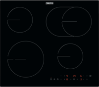 Zanussi ZOHNX3K1 Series 20 FanCook Oven Built-in Single Electric Oven + ZHRN643K 59cm 4 x Zone Ceramic hob ( Oven and Hob Pack ) Black