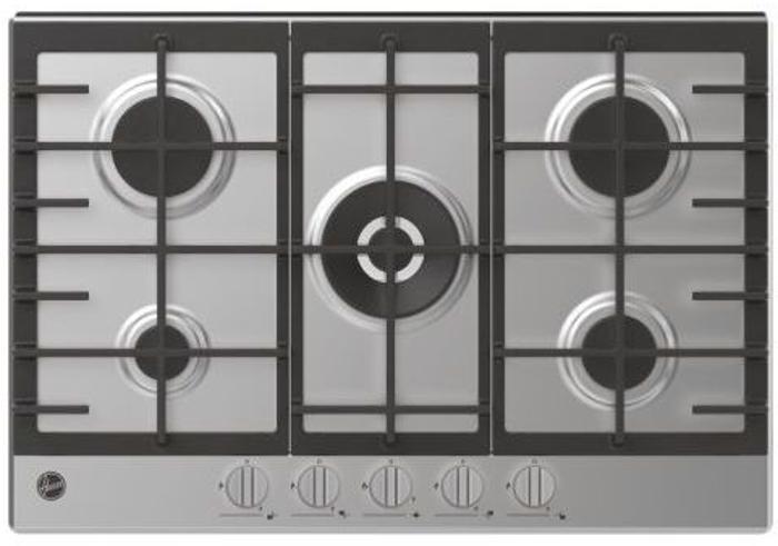 Hoover HHG75WK3X H-HOB 300 75cm 5 Burner Gas Hob Stainless steel
