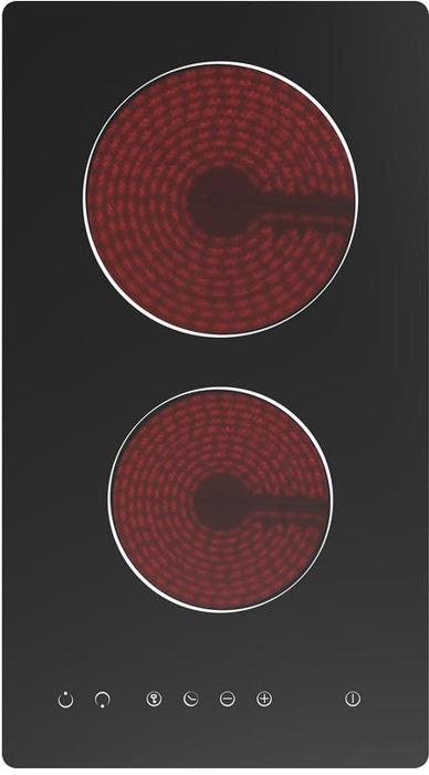 CATA UBTC30FLC 30cm 2 Zone Domino *Plug in and Go* Ceramic Hob Black