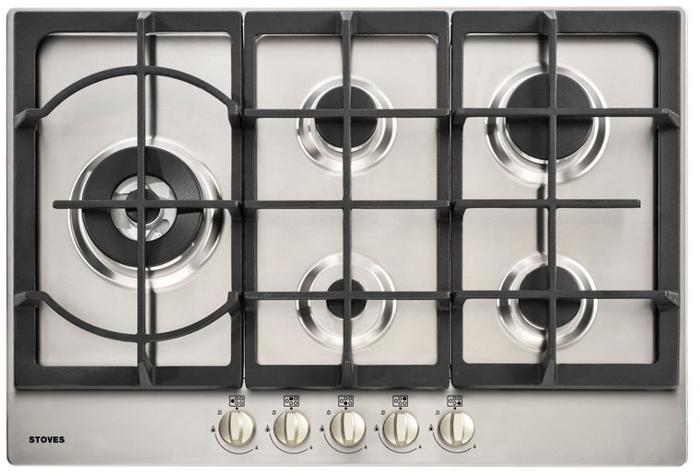 Stoves GHU75C 444410194 75cm 5 Burner Gas Hob Stainless steel