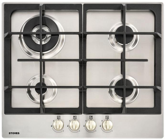 Stoves GHU60C 60cm 4 Burner ( 444410191 ) Gas Hob Stainless steel