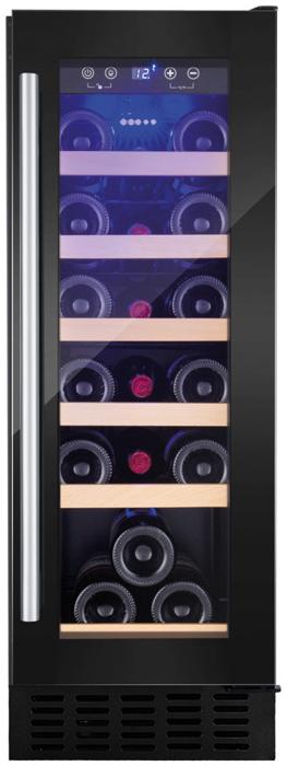 Amica AWC300BL 30cm UnderCounter  20 Bottle Wine Cooler Black