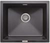 Prima CPR350 1 Bowl Large Granite Undermount Sink Black