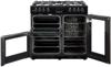 Belling Cookcentre 90DFT 90cm ( 444444071 ) Dual Fuel Range Cooker Black