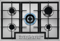 AEG HGB75400SM 6000 Series Slim Line 75cm 5 Burner with WOK Gas Hob Stainless steel