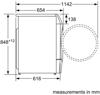 Bosch WDU28561GB Serie | 6,  10/6kg 1400rpm Freestanding Washer Dryer White