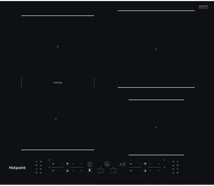 Hotpoint TB 7960C BF 60cm 4 Zones ( TB7960CBF ) Induction Hob Black