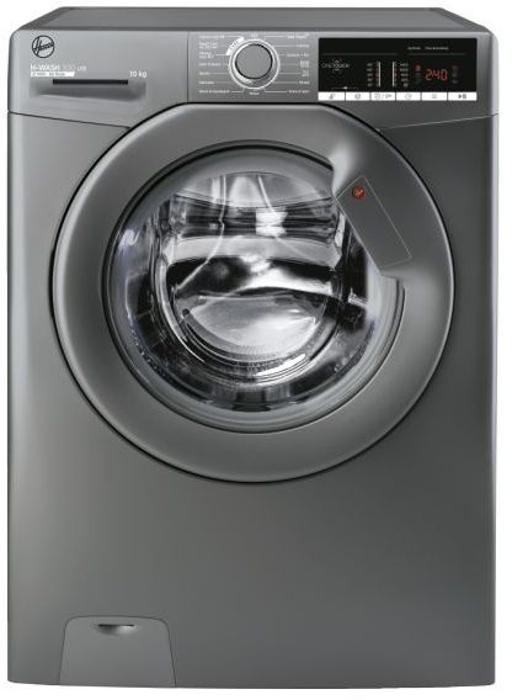 Hoover H-WASH 300 LITE H3W 410TGGE/1-80 10kg 1400spin 60cm ( H3W410TGGE ) Freestanding Washing Machine Graphite