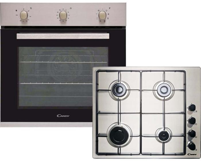 Candy CGHOPK60X/E  Gas Hob with Single Electric Multifunction Oven ( Oven and Hob Pack ) Stainless steel