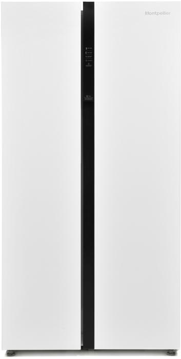 Montpellier M510BW 510Litre 895mm wide *No Frost* American Style Fridge Freezer White