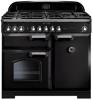 Rangemaster 92490  CDL100DFFBL/C Classic DL 100 DF Dual Fuel Range Cooker Black ( Chrome Trim )