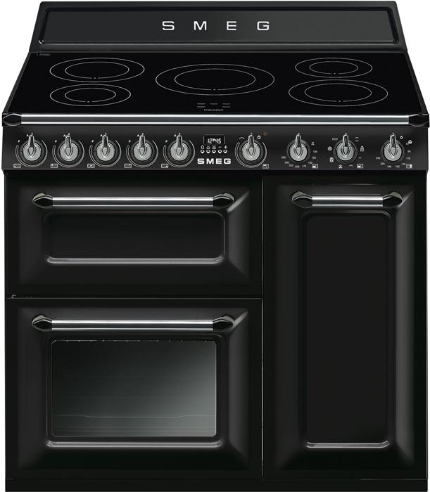 Smeg Victoria TR93IBL 90cm 5 Zone Induction hob Induction Range Cooker Black
