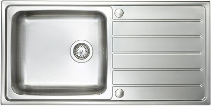 Carysil SD100L Sonata Large Single Bow + TMR1BF Dual Lever Tapo ( Sink and Tap ) Stainless steel