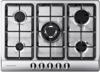 Rangemaster RMB70HPNGFSS 11220 70cm 5 Burner Cast Iron Pan Supports Gas Hob Stainless steel