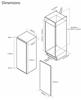 Caple RIF123 In Column 122cm 130Litres Integrated Freezer White