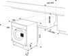 Whirlpool BI WMWG 91484 UK 1400spin 9kg 59.5cm wide ( BIWMWG91484 ) Integrated Washing Machine White