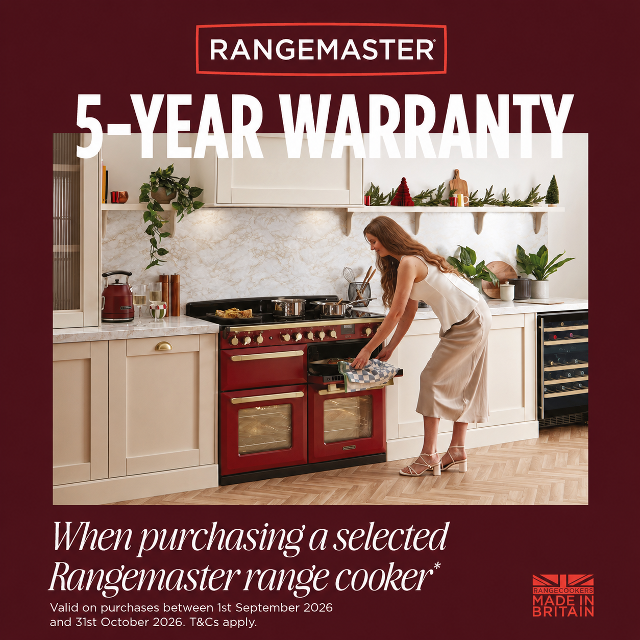 Rangemaster 5 Year Warranty on Selected Ranges End 31-10-26