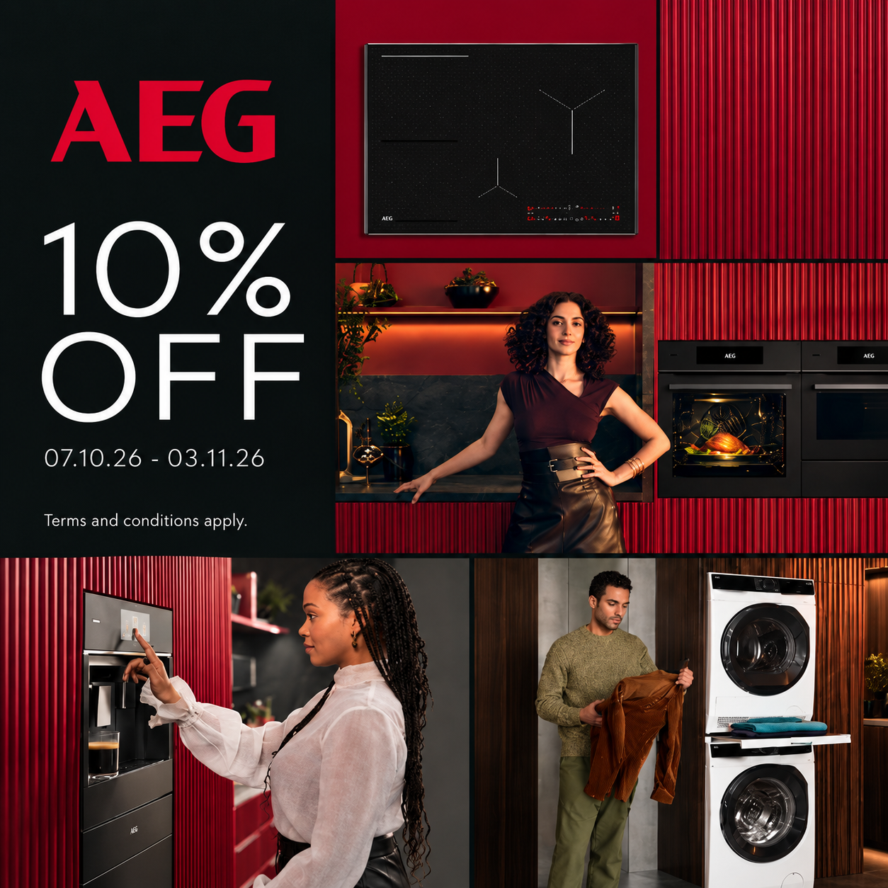 AEG 10% OFF  - Ends 03-11-2026